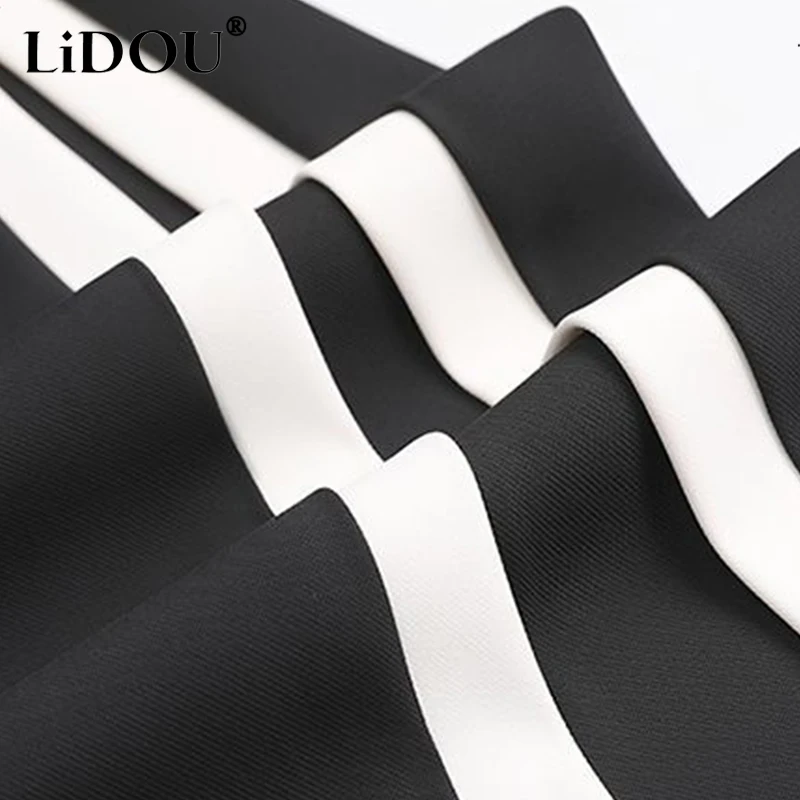 Spring and Autumn Korean Fashion Trousers for Women Casual Simple Loose Patchwork Female Wide-leg Pants Streetwear Clothes - Image 4